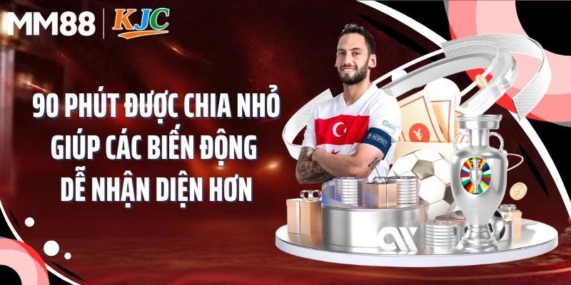 90 phút được chia nhỏ giúp các biến động dễ nhận diện hơn