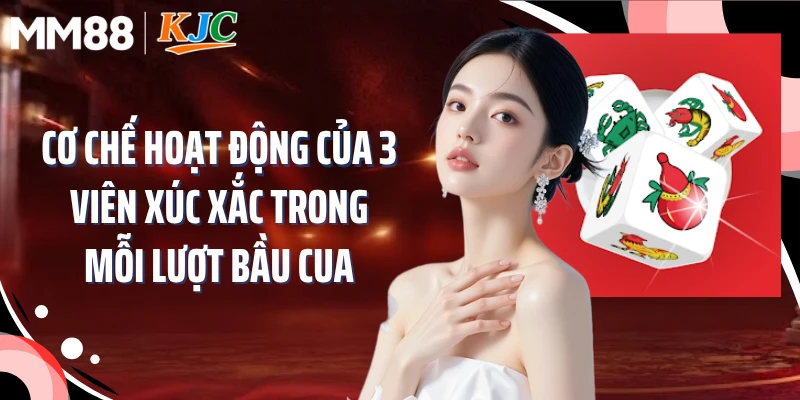 Cơ chế hoạt động của 3 viên xúc xắc trong mỗi lượt Bầu Cua