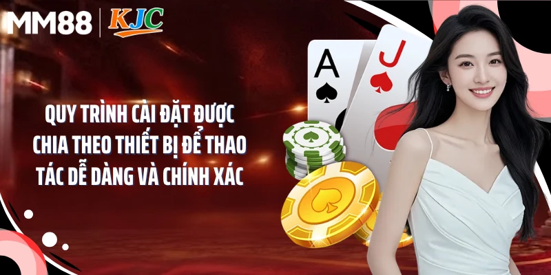 Quy trình cài đặt được chia theo thiết bị để thao tác dễ dàng và chính xác